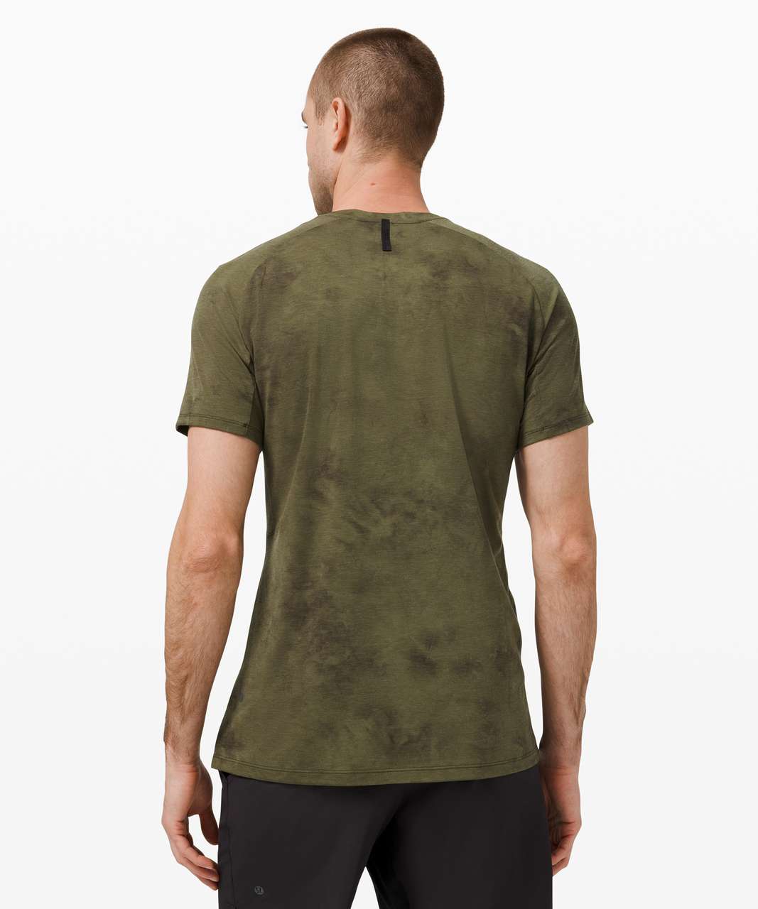 Lululemon Always Agile Short Sleeve *Spray Dye - Diamond Dye Medium Olive Dark Olive