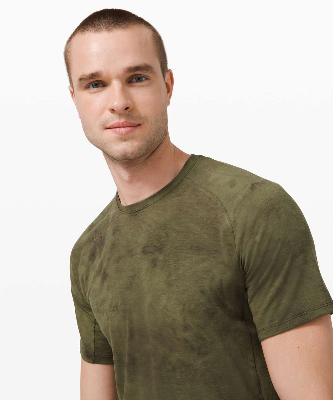 Lululemon Always Agile Short Sleeve *Spray Dye - Diamond Dye Medium Olive Dark Olive