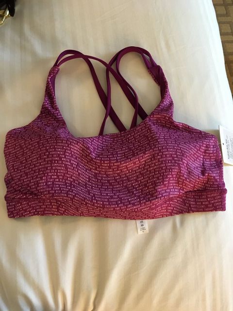 Lululemon Energy Bra Raspberry Pink NWT 12 