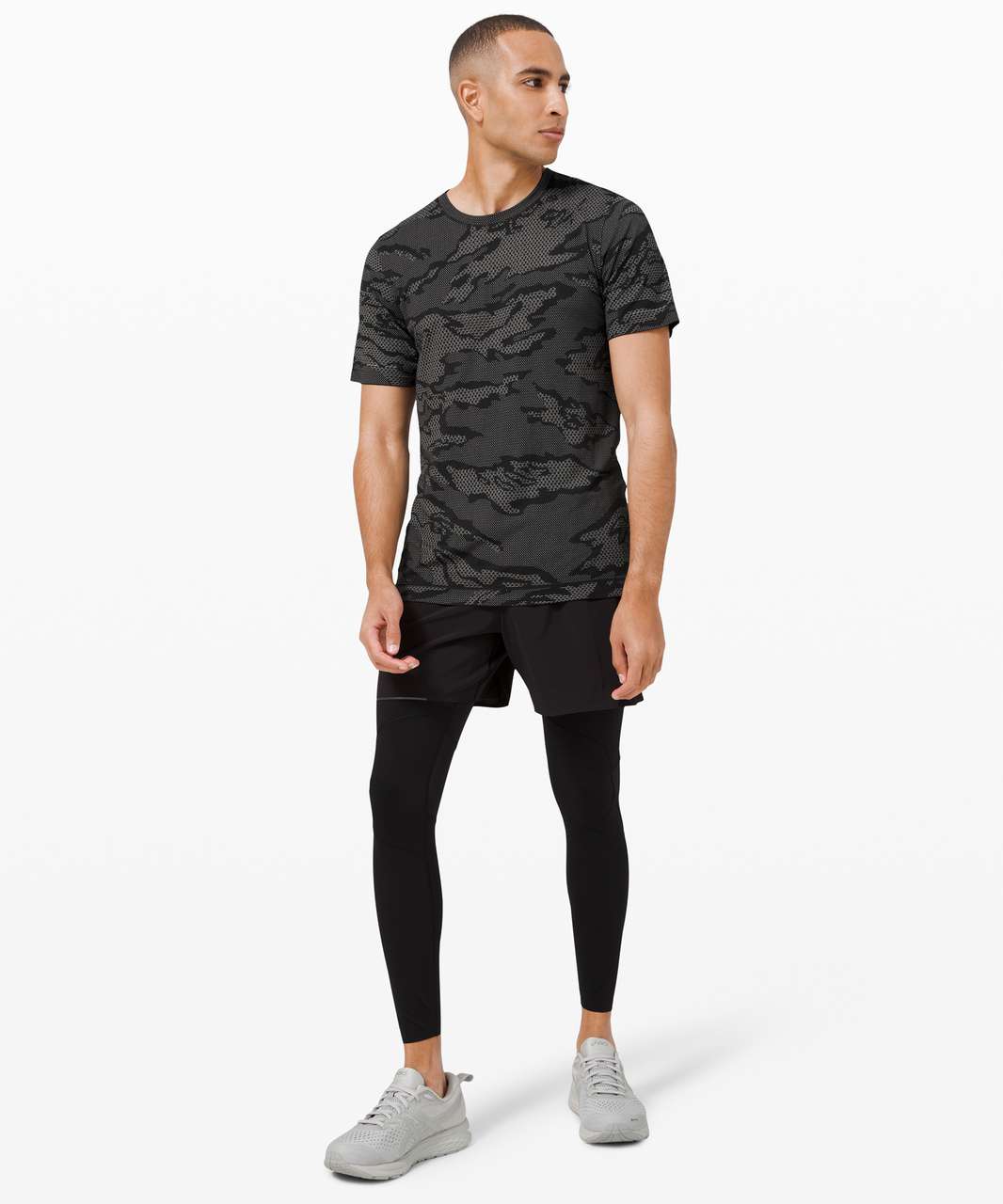 Lululemon Metal Vent Breathe Short Sleeve Toronto - City Camo / Silver Drop  / Black - lulu fanatics