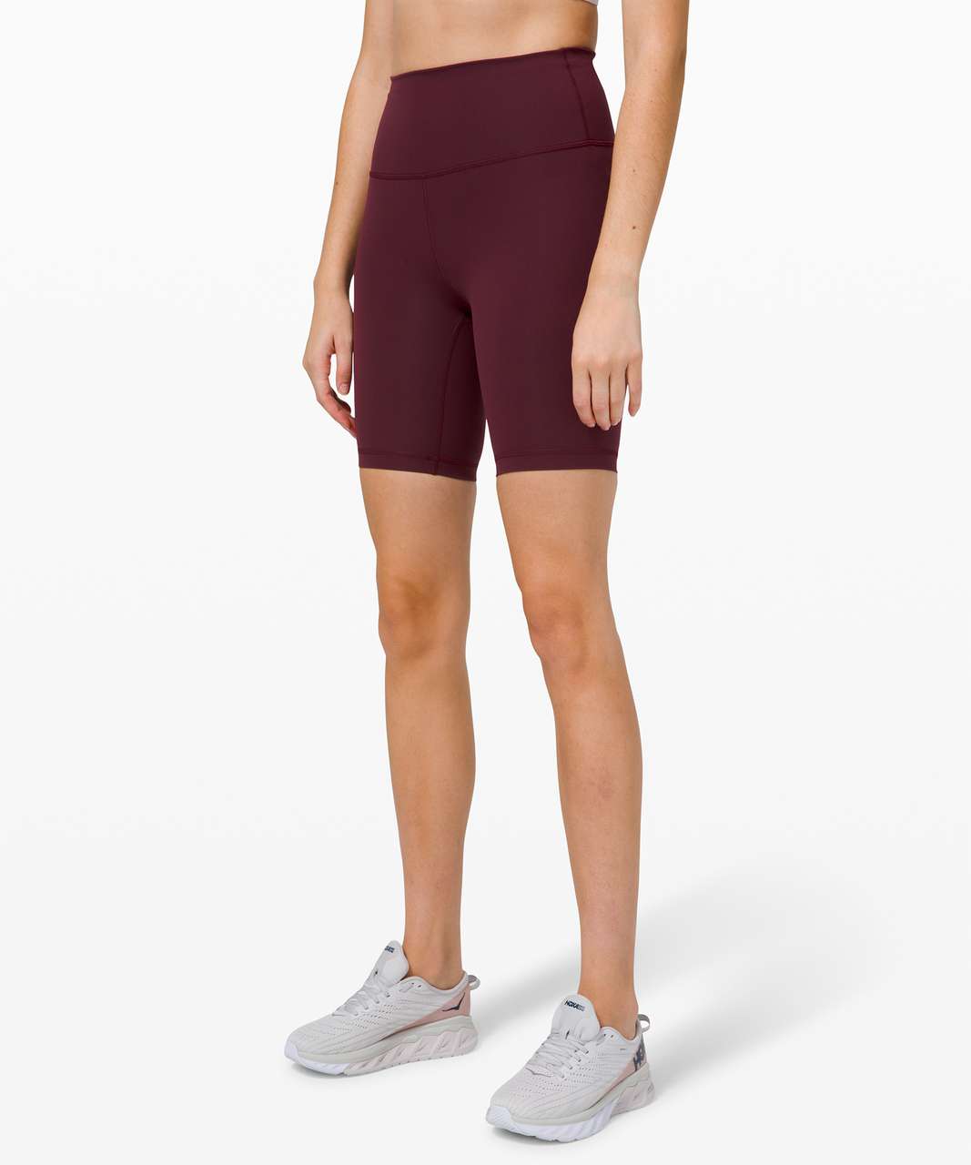 Lululemon Burgundy High Waisted 8 Inch Align Biker Shorts Size 0 - $52 New  With Tags - From Tara