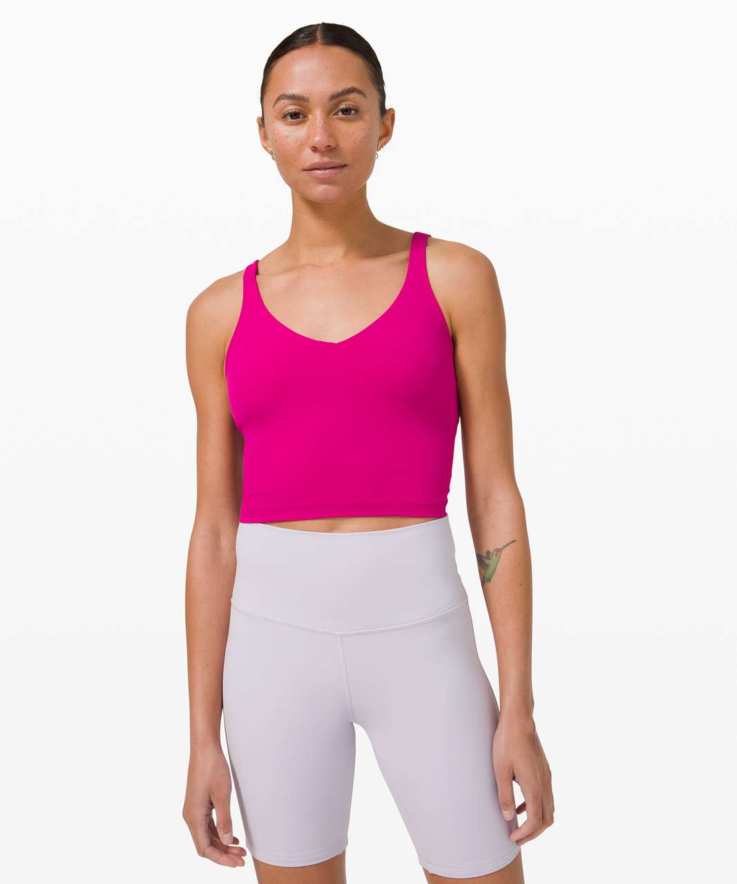 ad ahhh the new dew pink align tank and raspberry cream hotty hots ar, Lululemon