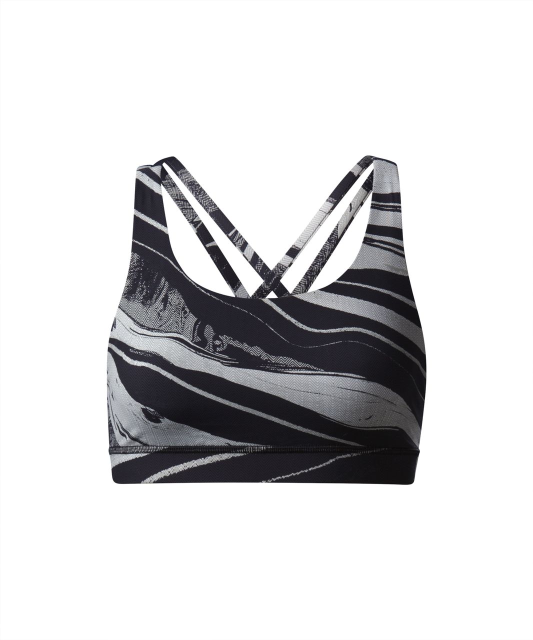 Lululemon Energy Bra (Nulux) - Marbled Mix Energy Bra White Black