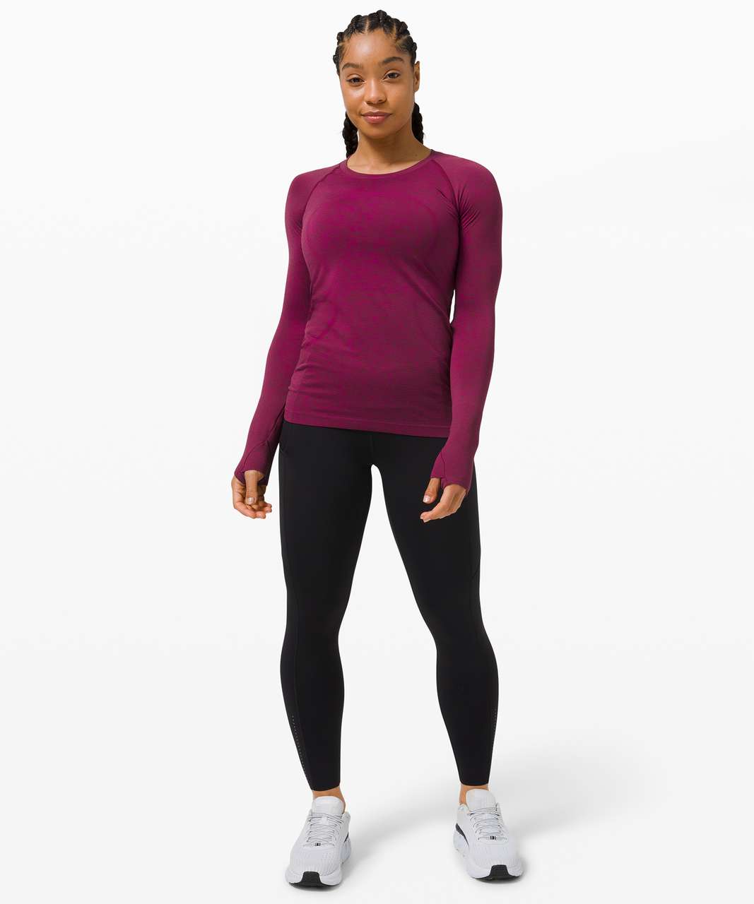 Lululemon Swiftly Tech Long Sleeve 2.0 - Ripened Raspberry / Red Merlot ...