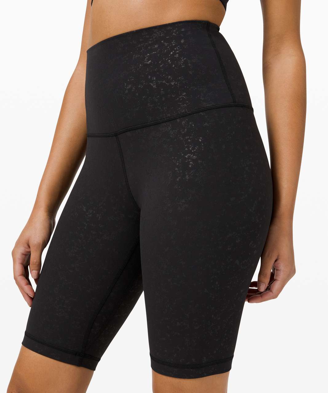 Lululemon Align Super High Rise Short *10" - Speckle Emboss Black