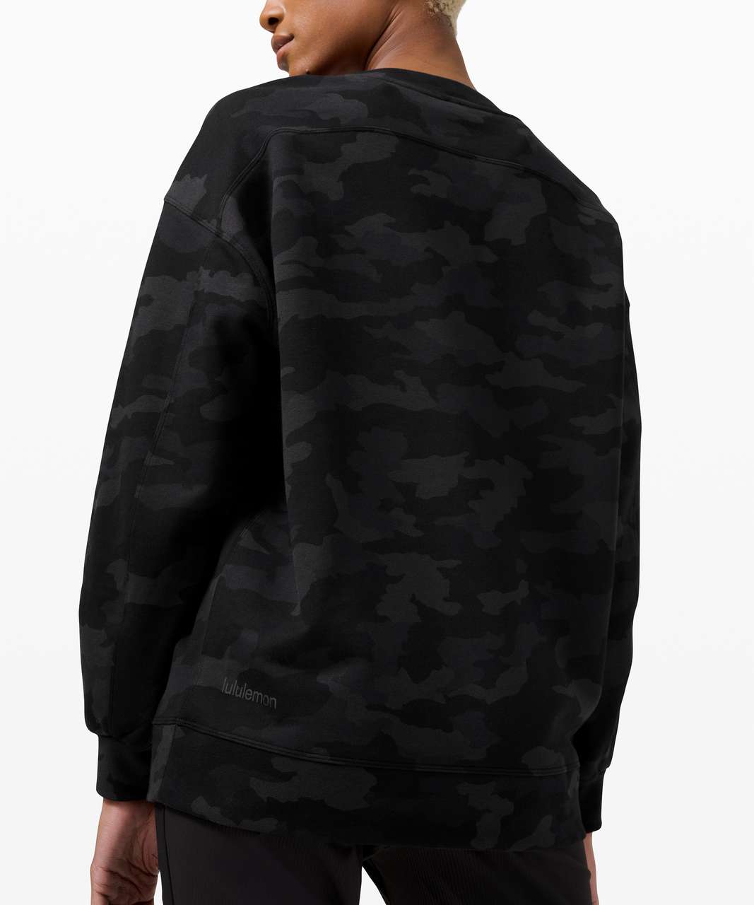 Lululemon Perfectly Oversized Crew - Heritage 365 Camo Deep Coal Multi ...