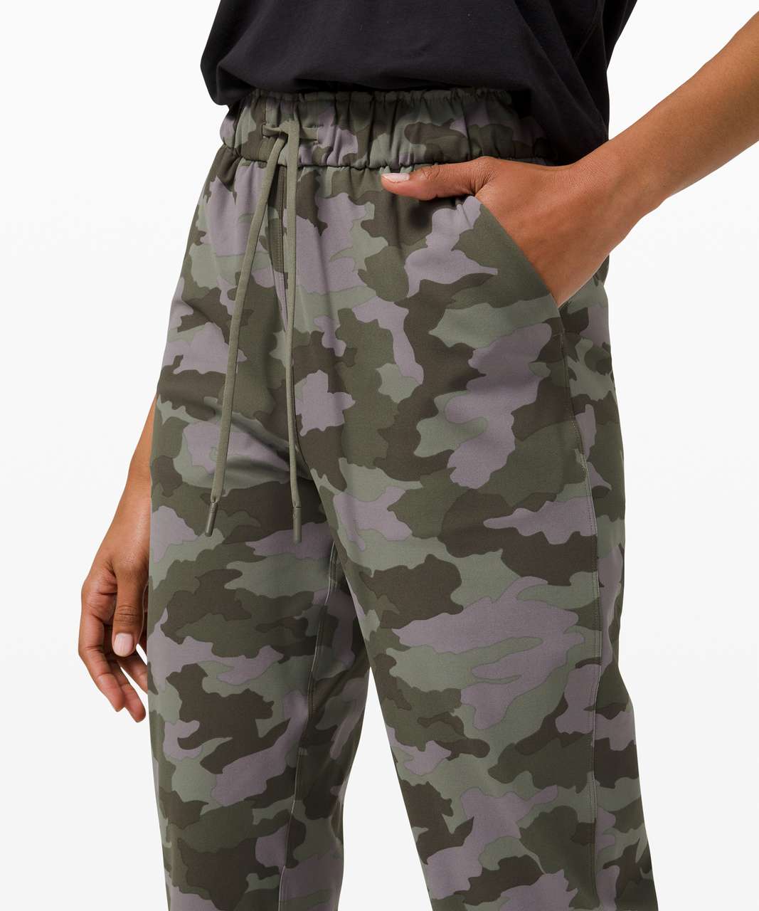 Lululemon Keep Moving Pant 7/8 High Rise Incognito Camo Multi Grey Sz 18  MSRP $1 - clothing & accessories - by owner 
