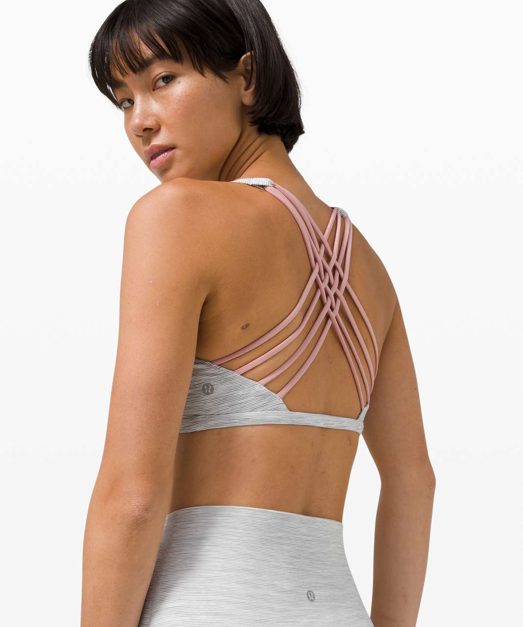 Lululemon Free to Be Bra - Wild *Light Support, A/B Cup - Wee Are From Space Nimbus Battleship / Pink Puff