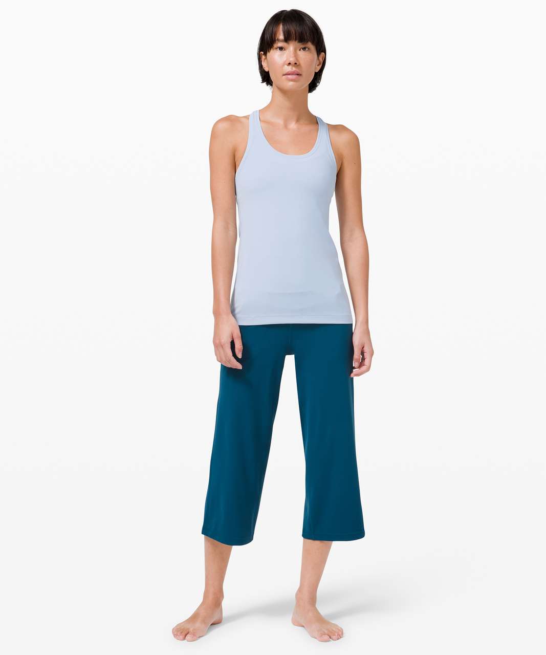 Lululemon Cool Racerback II *Nulu - Blue Linen - lulu fanatics