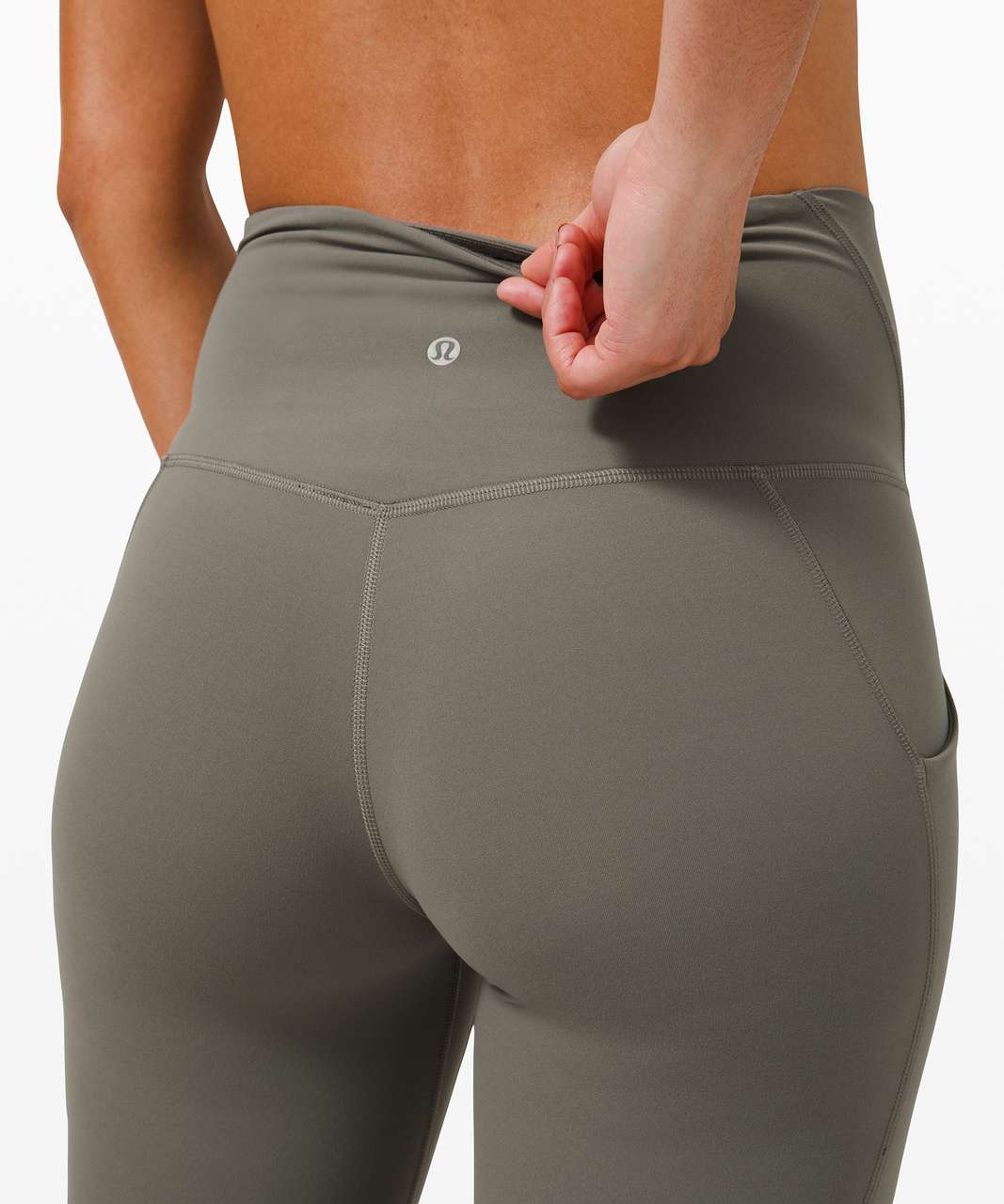 Lululemon Align High Rise Pant with Pockets 25 - Grey Sage - lulu fanatics