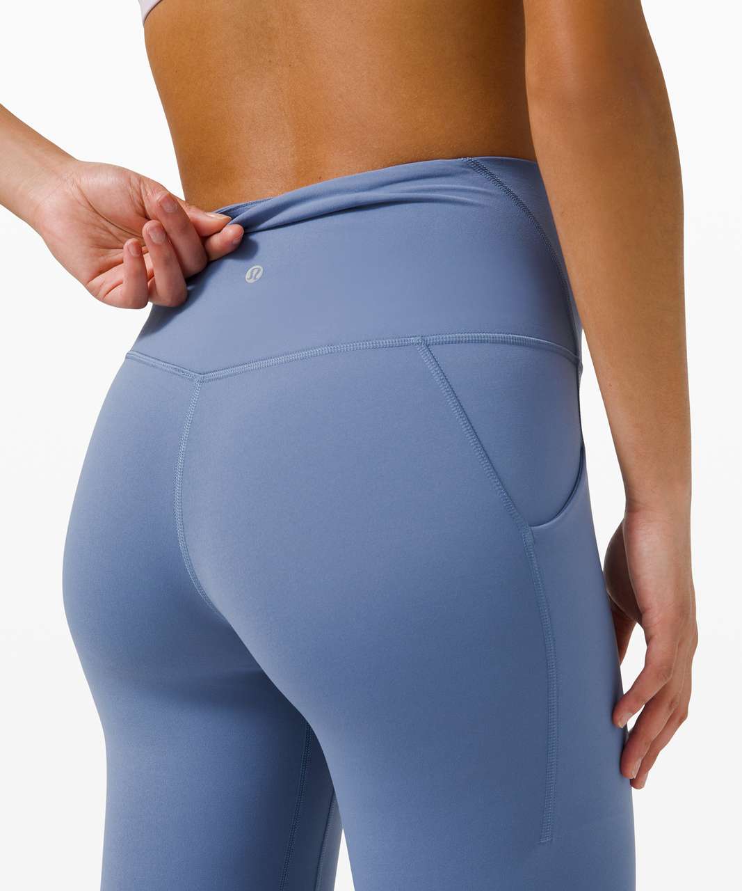 Help me decide! Unlimits or Align with Pockets to go with my new Back In  Action *Rulu in Heathered Water Drop? : r/lululemon