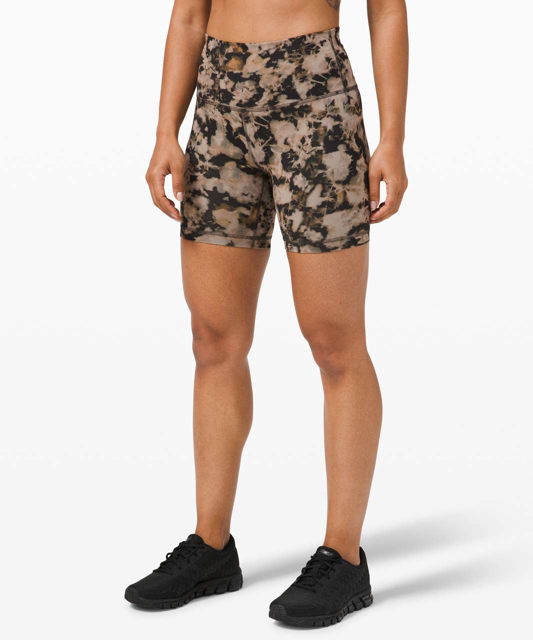 Lululemon Wunder Train High-Rise Short 6" - Dispersed Light Raw Linen Multi