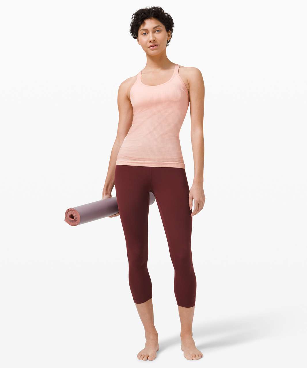 Lululemon Ebb To Street Tank *Light Support For B/C Cup - Pink Mist - lulu  fanatics