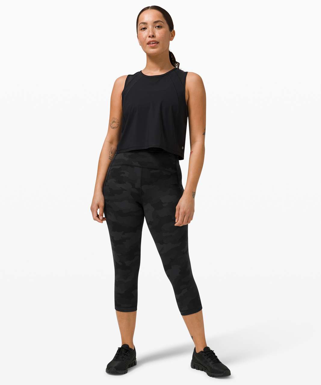 Lululemon Align Crop *21 - Heritage 365 Camo Deep Coal Multi - lulu  fanatics