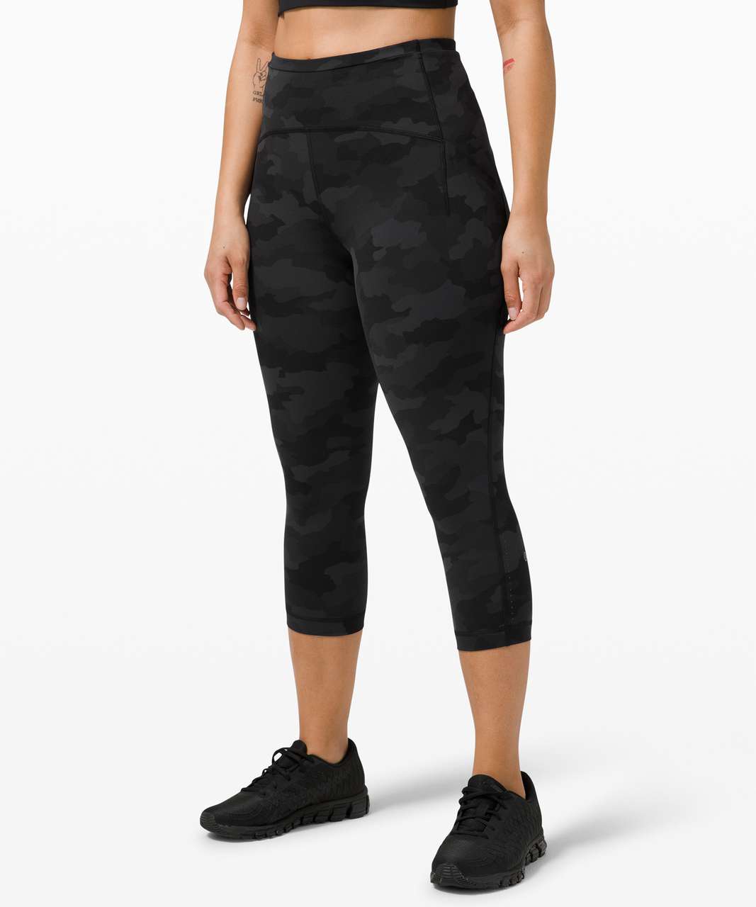 Lululemon Swift Speed High-Rise Crop 21 - Heritage 365 Camo Deep Coal  Multi - lulu fanatics