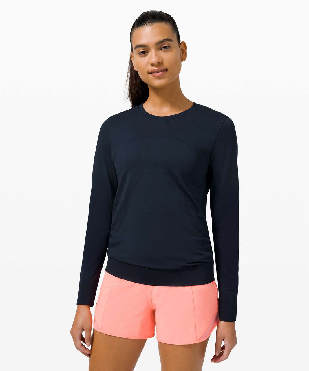 Lululemon Swiftly Breathe Long Sleeve - True Navy / True Navy - lulu  fanatics