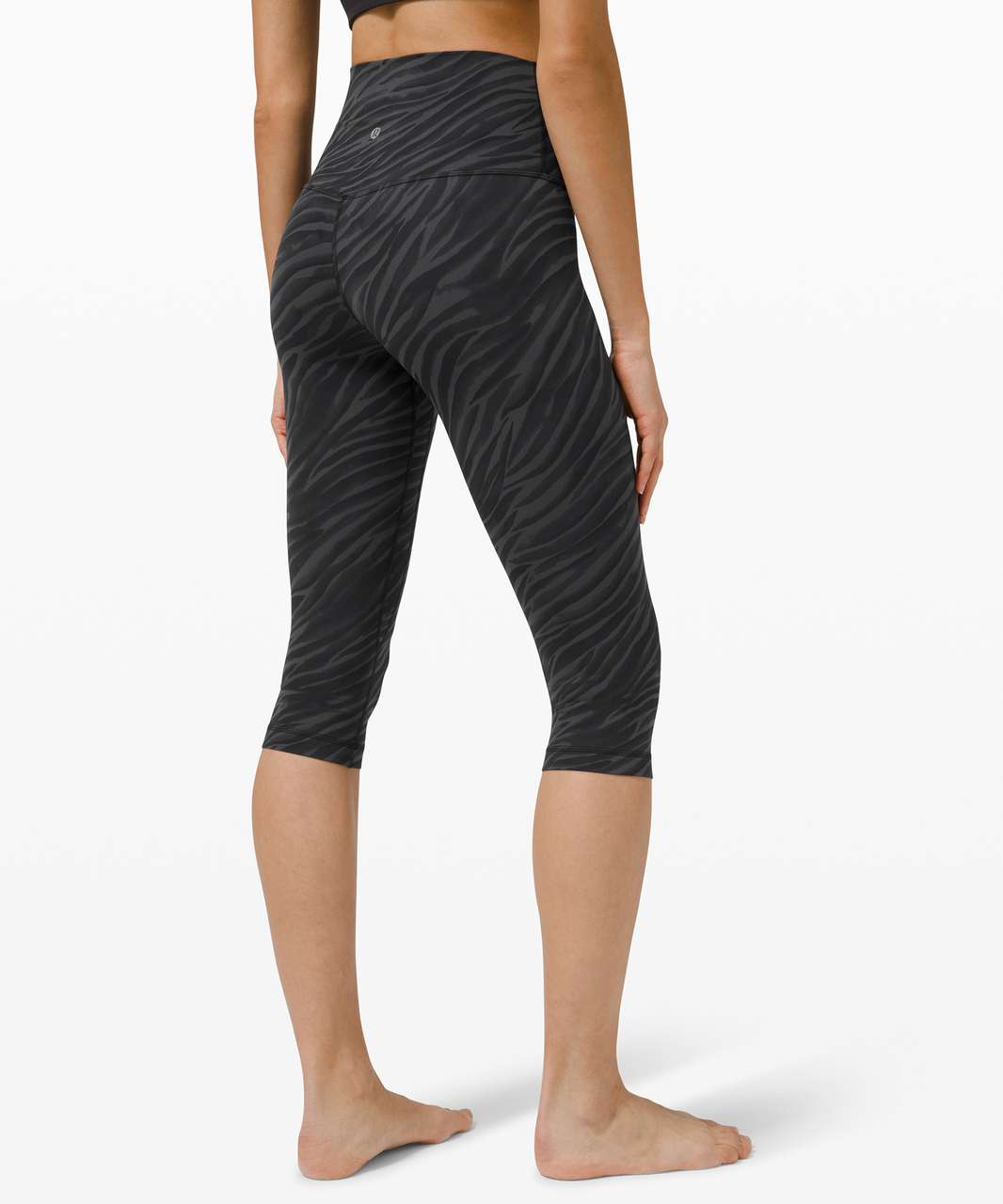 Lululemon Align High Rise Crop 17" - Le Tigre Camo Deep Coal Multi