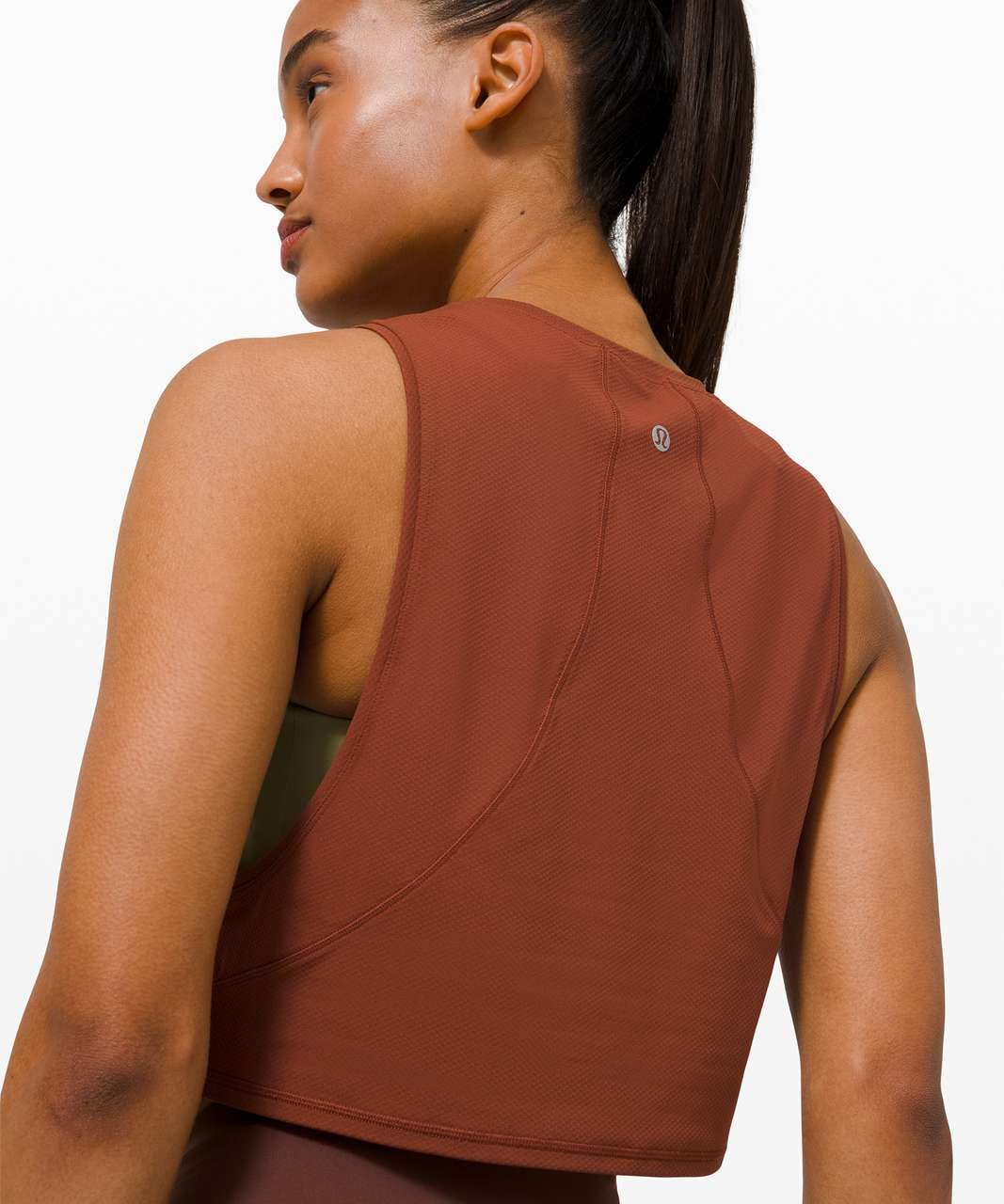 Lululemon Muscle Love Crop Tank *Tough - Dark Terracotta