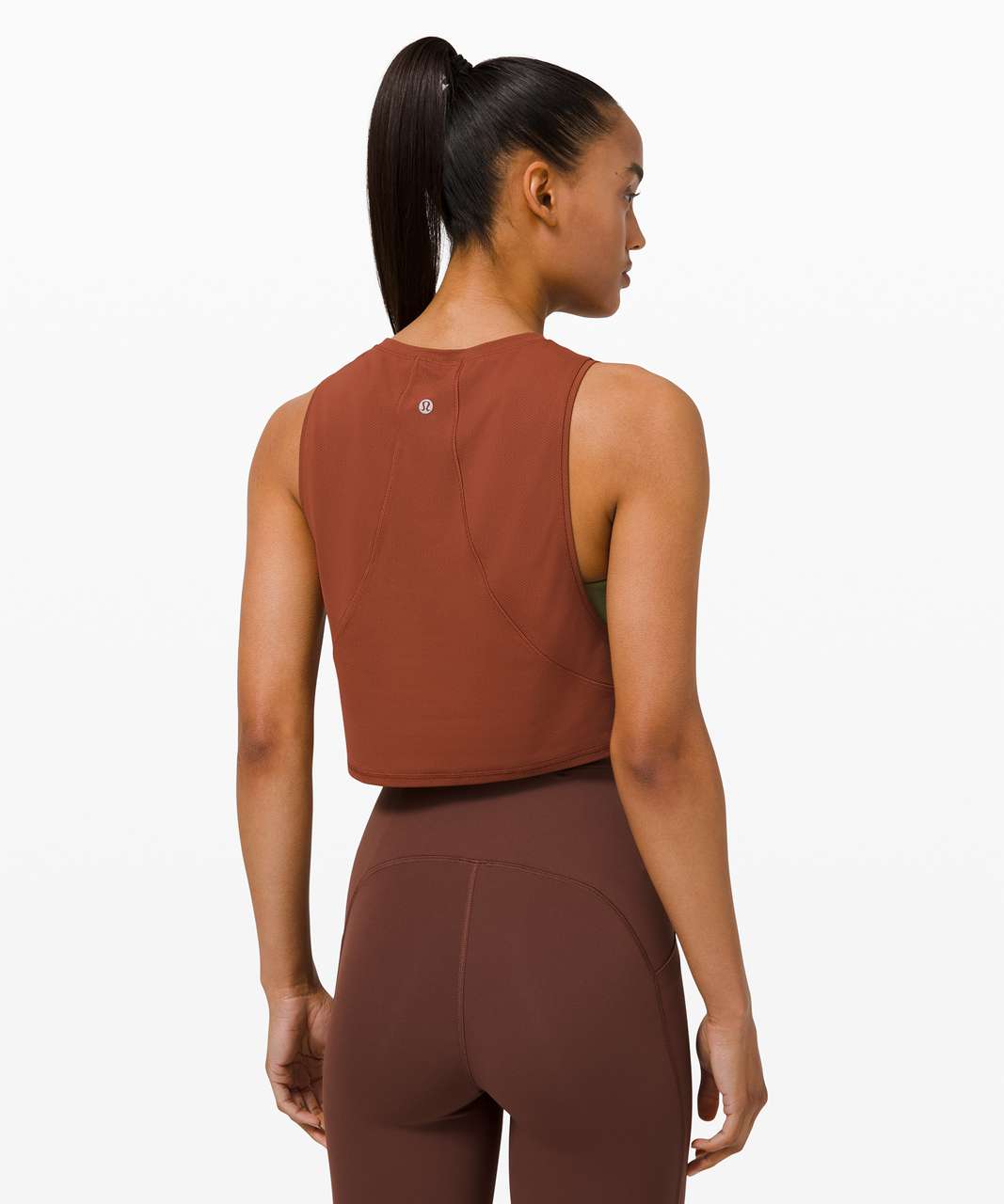 Lululemon Muscle Love Crop Tank *Tough - Dark Terracotta - lulu fanatics