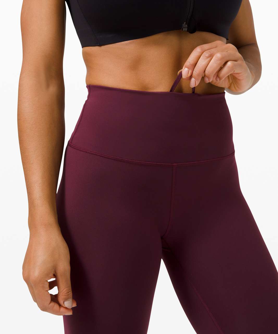 Lululemon Wunder Train High-Rise Crop 23" - Cassis