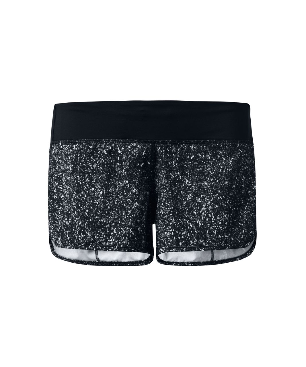 Lululemon Speed Short - Mini Splatter White Black / Black