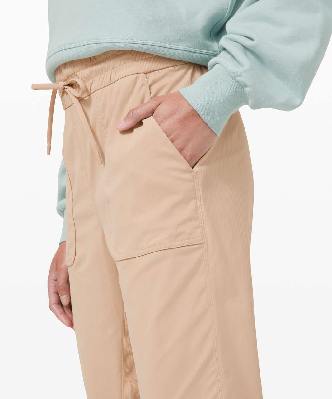 LULULEMON Jogger Womens 12 Tan Beyond the Studio Jogger Pant Cafe