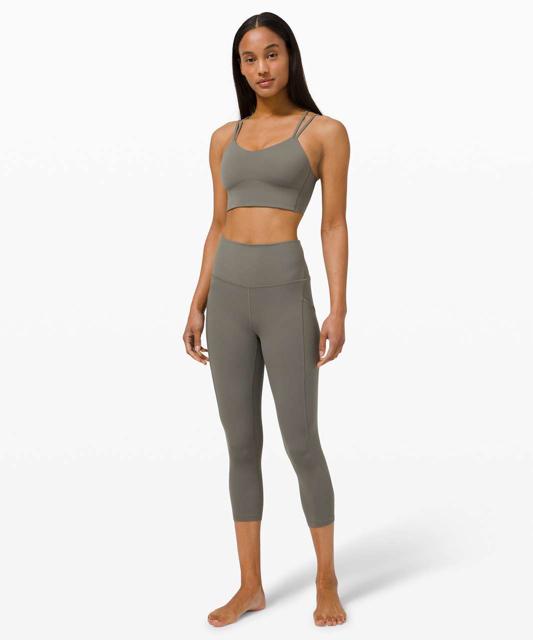 Lululemon Align High Rise Crop with Pockets 23" - Grey Sage