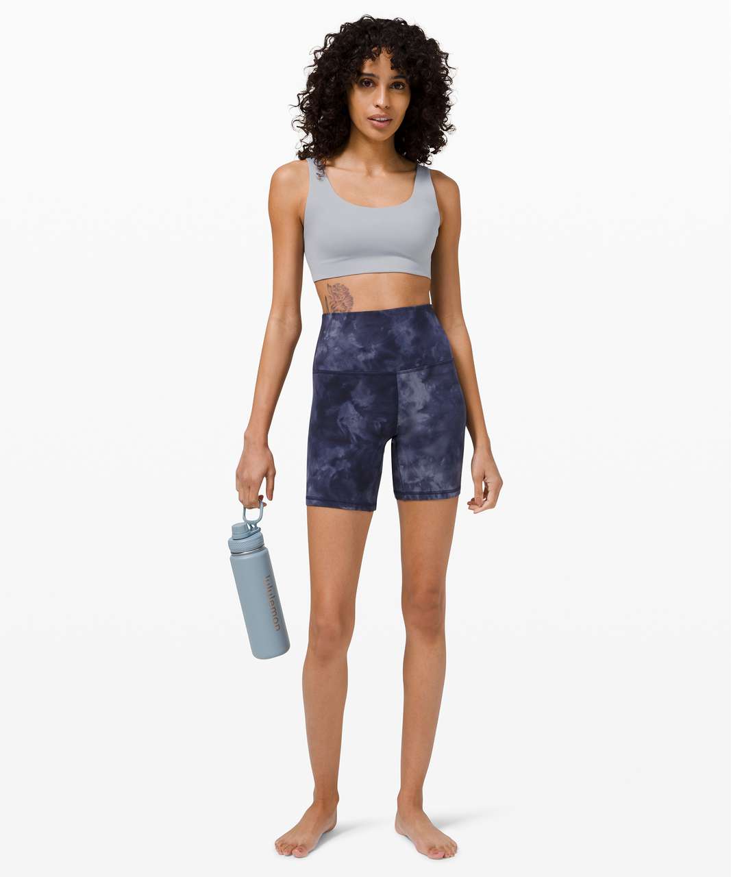 Lululemon Align Short 6 *Diamond Dye - Diamond Dye Asphalt Grey True Navy  - lulu fanatics