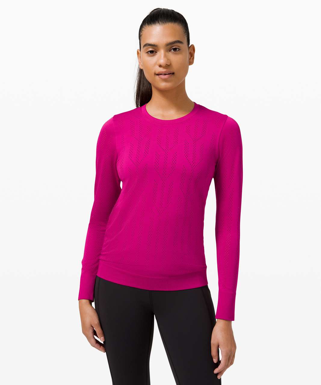 Lululemon Just Breathe Long Sleeve - Black - lulu fanatics