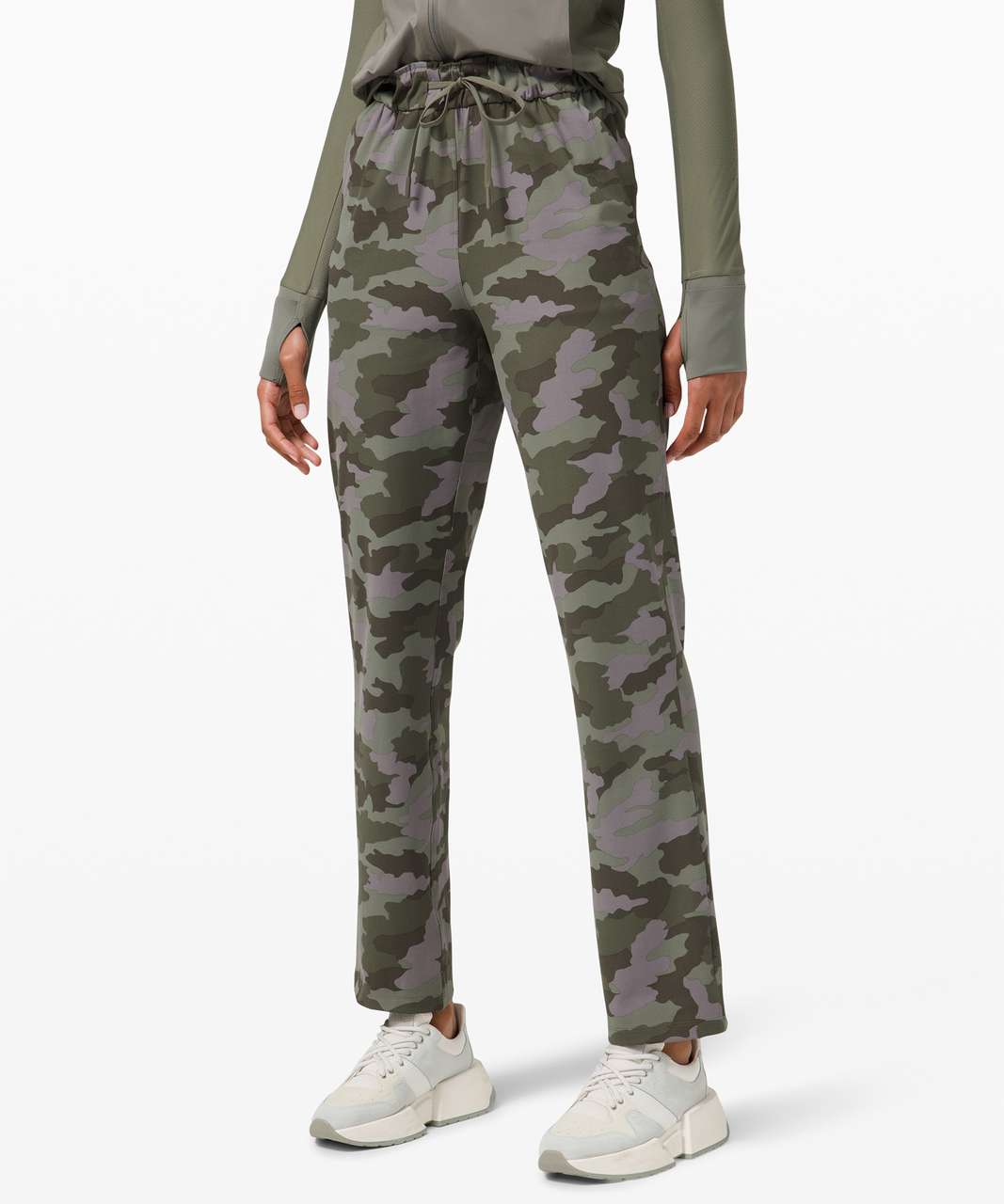 Lululemon Keep Moving High Rise Full Length Pant - Heritage 365 Camo Dusky Lavender Multi