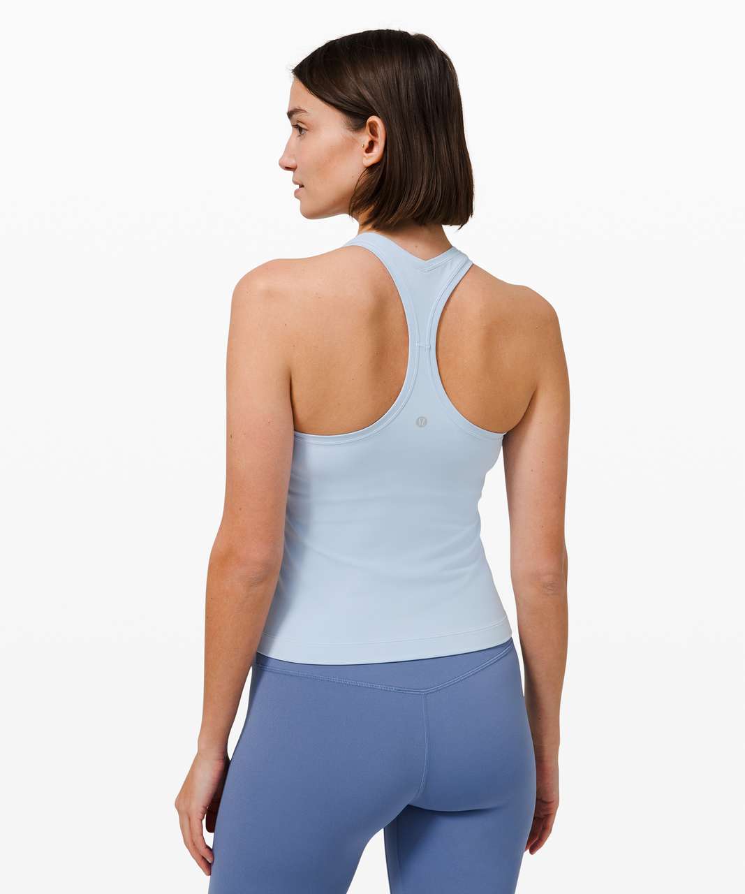 Lululemon Cool Racerback Shorter Length *Nulu - Blue Linen - lulu fanatics