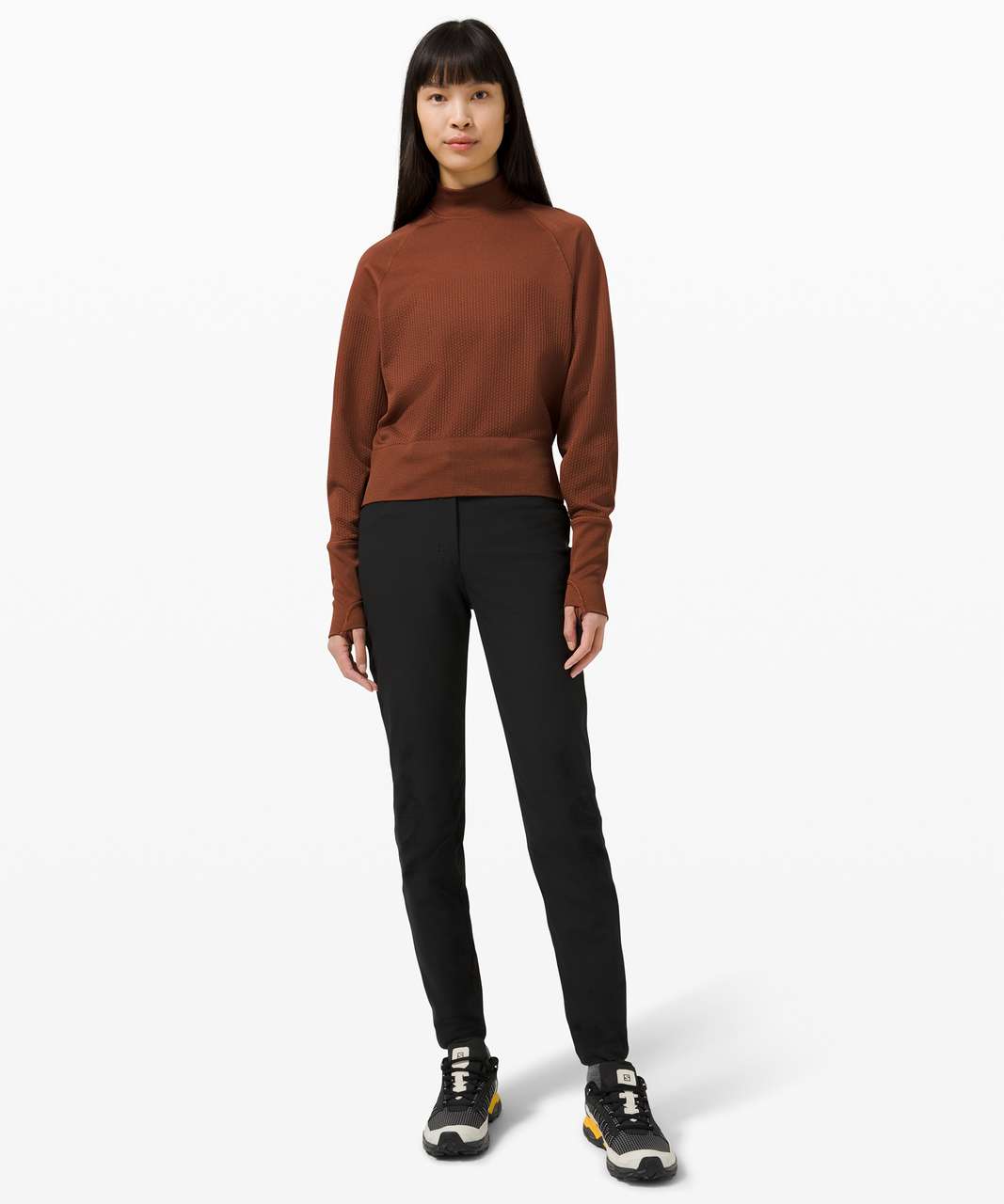 Lululemon Engineered Warmth Pullover - Dark Terracotta / Dark ...