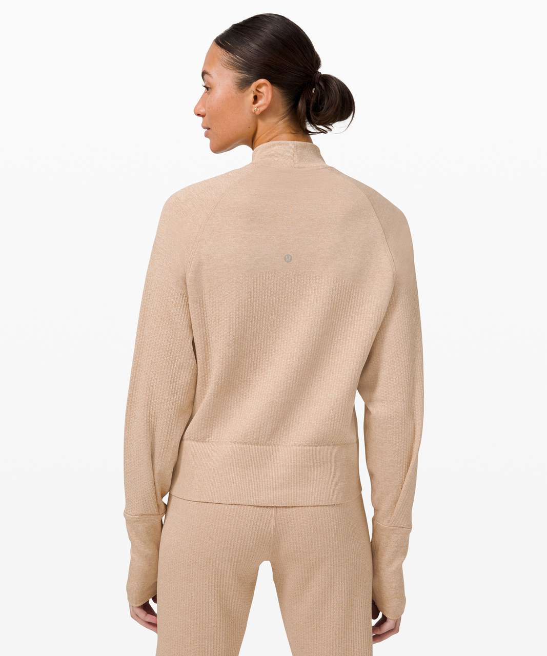 Lululemon Engineered Warmth Pullover - Cafe Au Lait / White