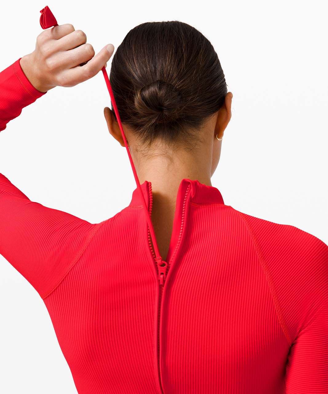 Lululemon Wade the Waters Long Sleeve One-Piece - True Red