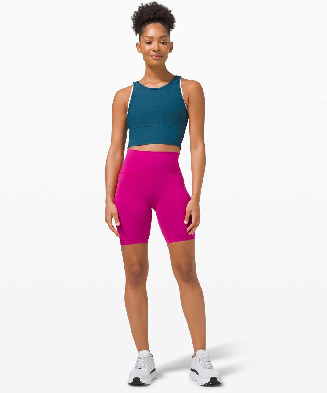 Lululemon Power Pivot Tank *Rib - Blue Borealis