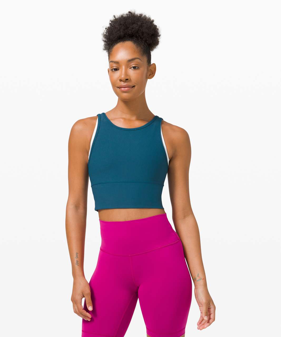 LULULEMON POWER PIVOT Tank RIB NWT Black Size 6