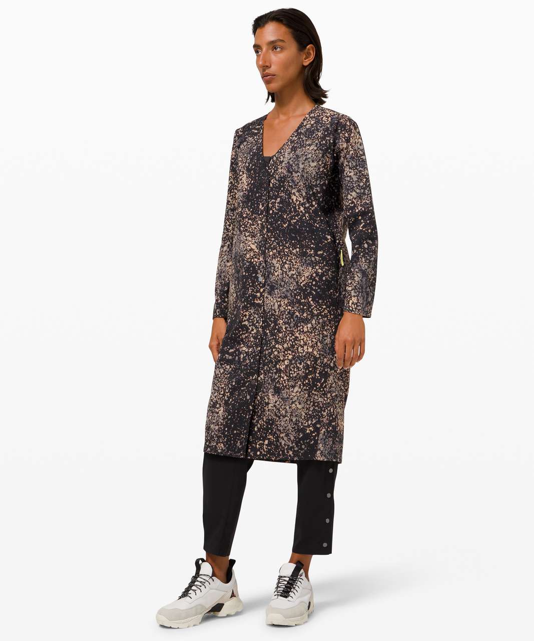 Lululemon Revera Duster Dress *lululemon lab - Planet Surface Black Granite  Multi - lulu fanatics