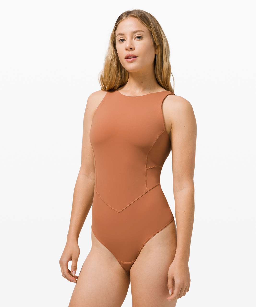 Lululemon Align Sleeveless Bodysuit - Desert Sun - lulu fanatics