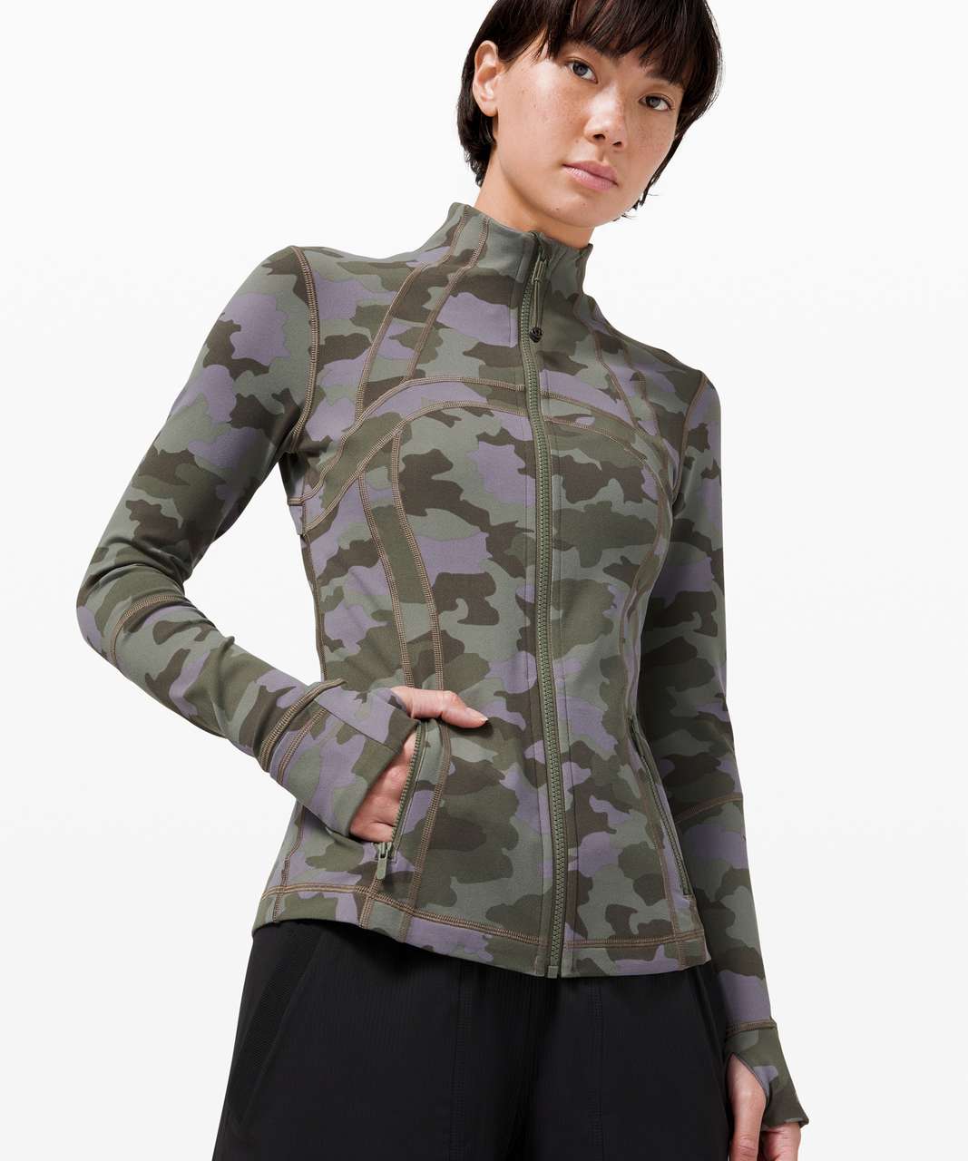 Lululemon Define Jacket - Incognito Camo Multi Gator Green - lulu fanatics