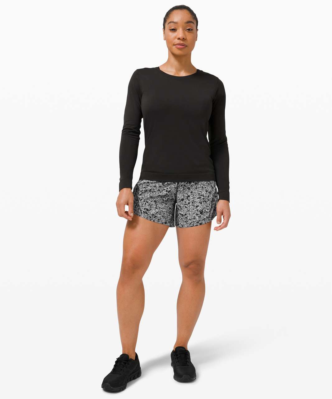 Lululemon Track That Short 5" - Sporadic Black Rhino Grey