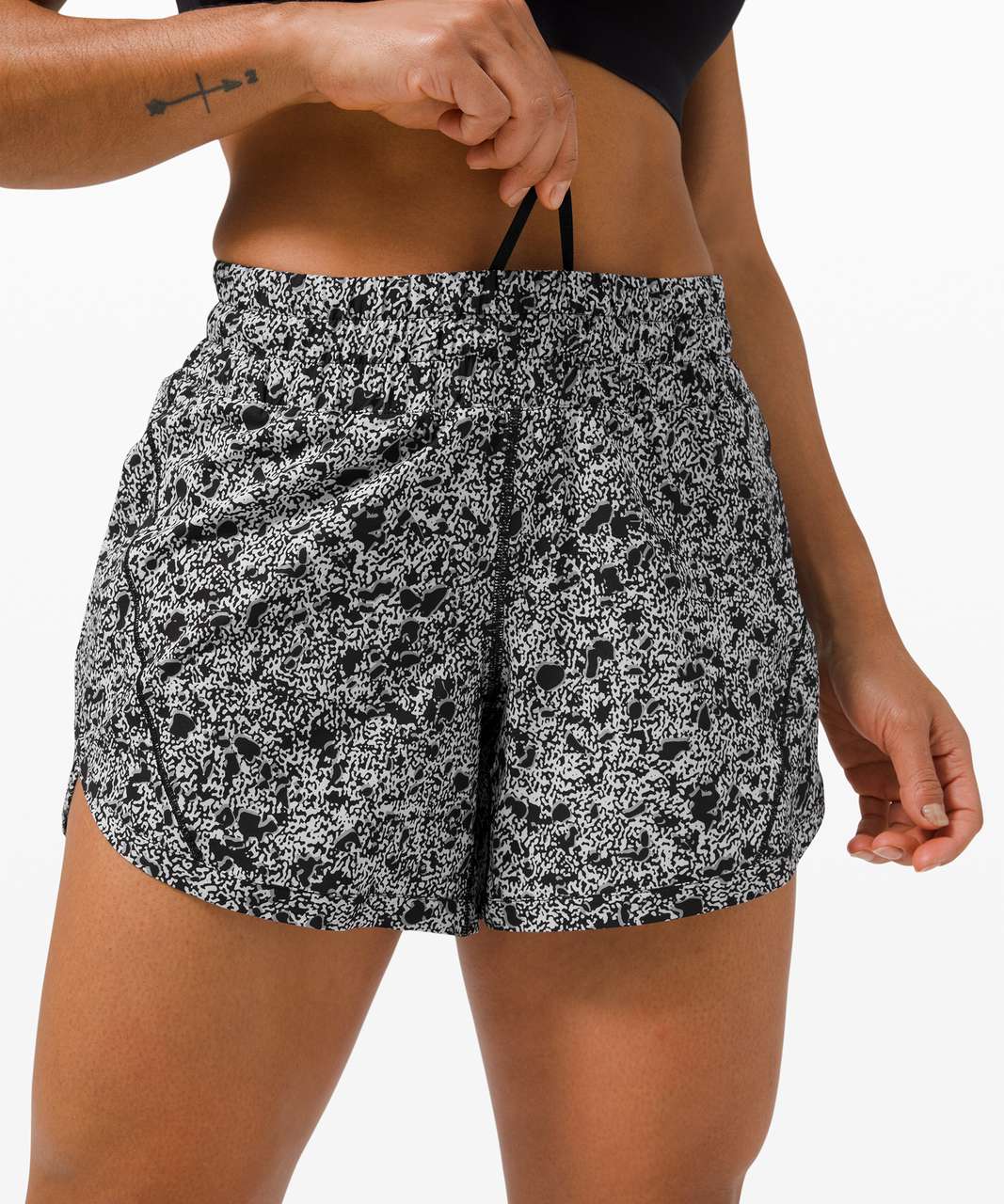 Lululemon Track That Short 5" - Sporadic Black Rhino Grey