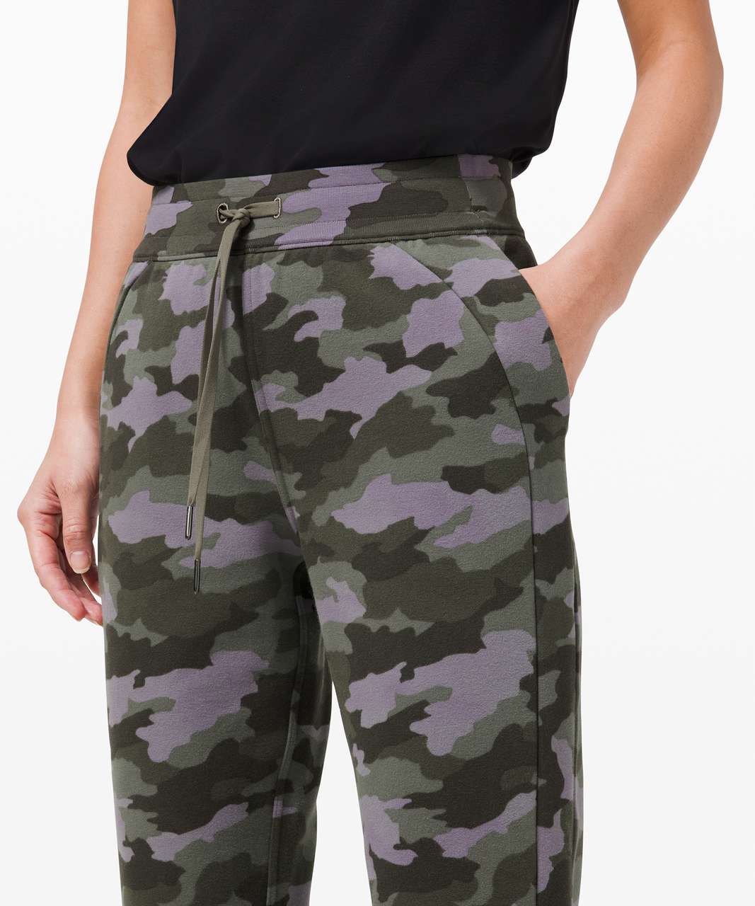 Lululemon New Black Camo High Rise Scuba Joggers Sz 6 – Changes Luxury  Consignment