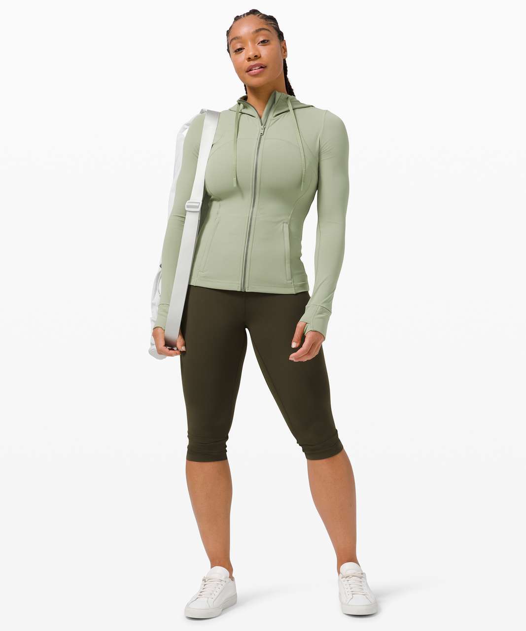 Lululemon Green Hooded Define Jacket Women's Size 6 W4BPES $128