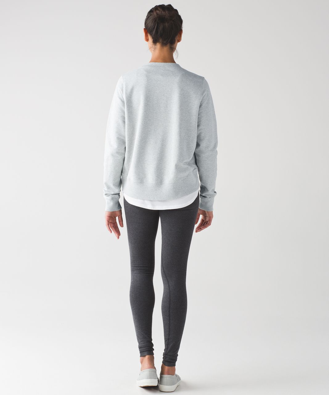 Lululemon Split Long Sleeve - Heathered Light Grey