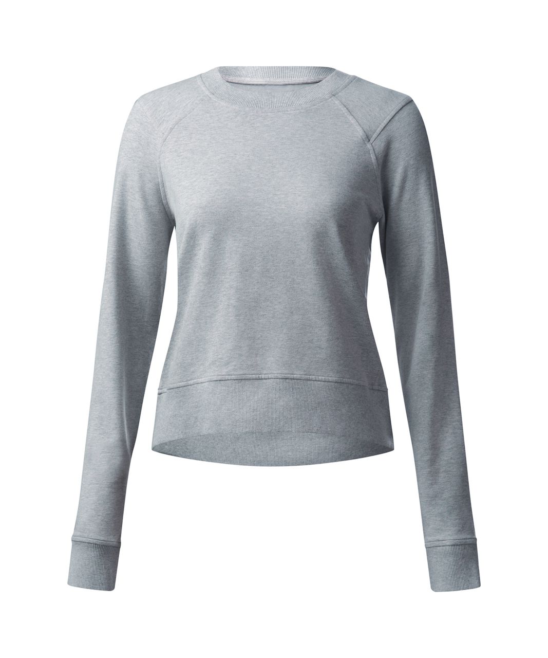 Lululemon Split Pullover - Heathered Light Grey / Seal Grey - lulu fanatics