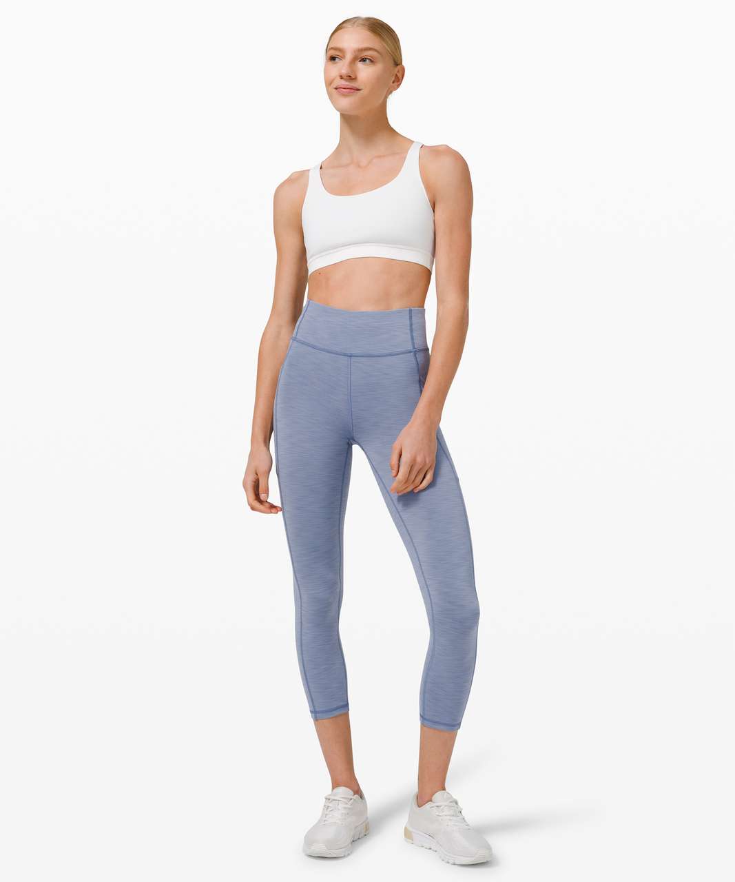 Lululemon Invigorate High-Rise Crop 23" - Heathered Water Drop