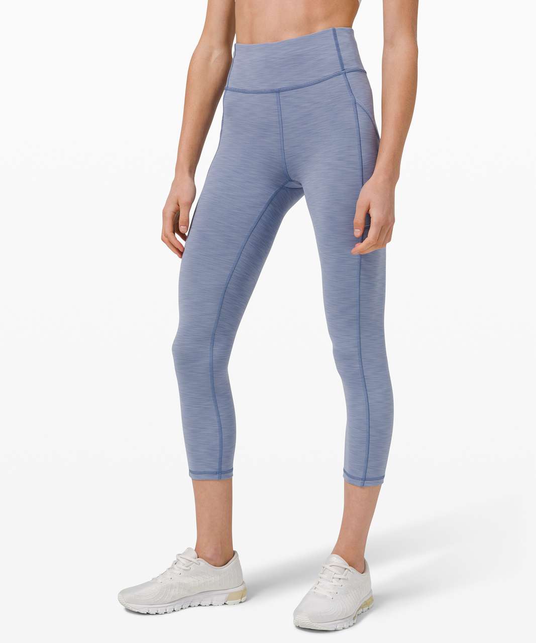 Lululemon Invigorate High-Rise Crop 23" - Heathered Water Drop