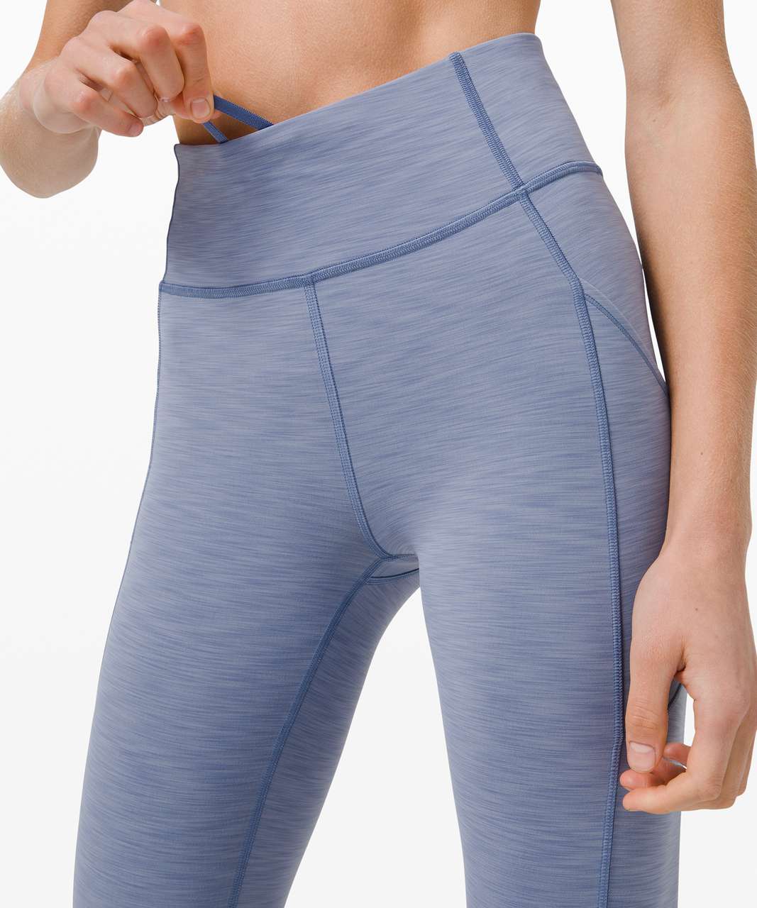 Lululemon Invigorate High-Rise Crop 23" - Heathered Water Drop