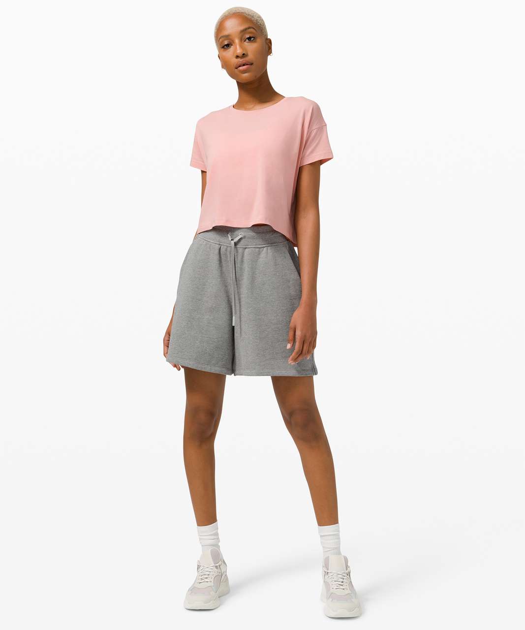 Lululemon Cates Tee - Pink Puff - lulu fanatics