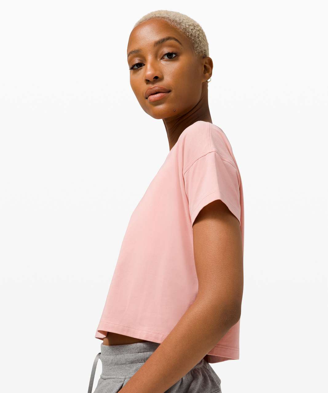 Lululemon Cates Tee pink puff, Women's Fashion, Activewear on